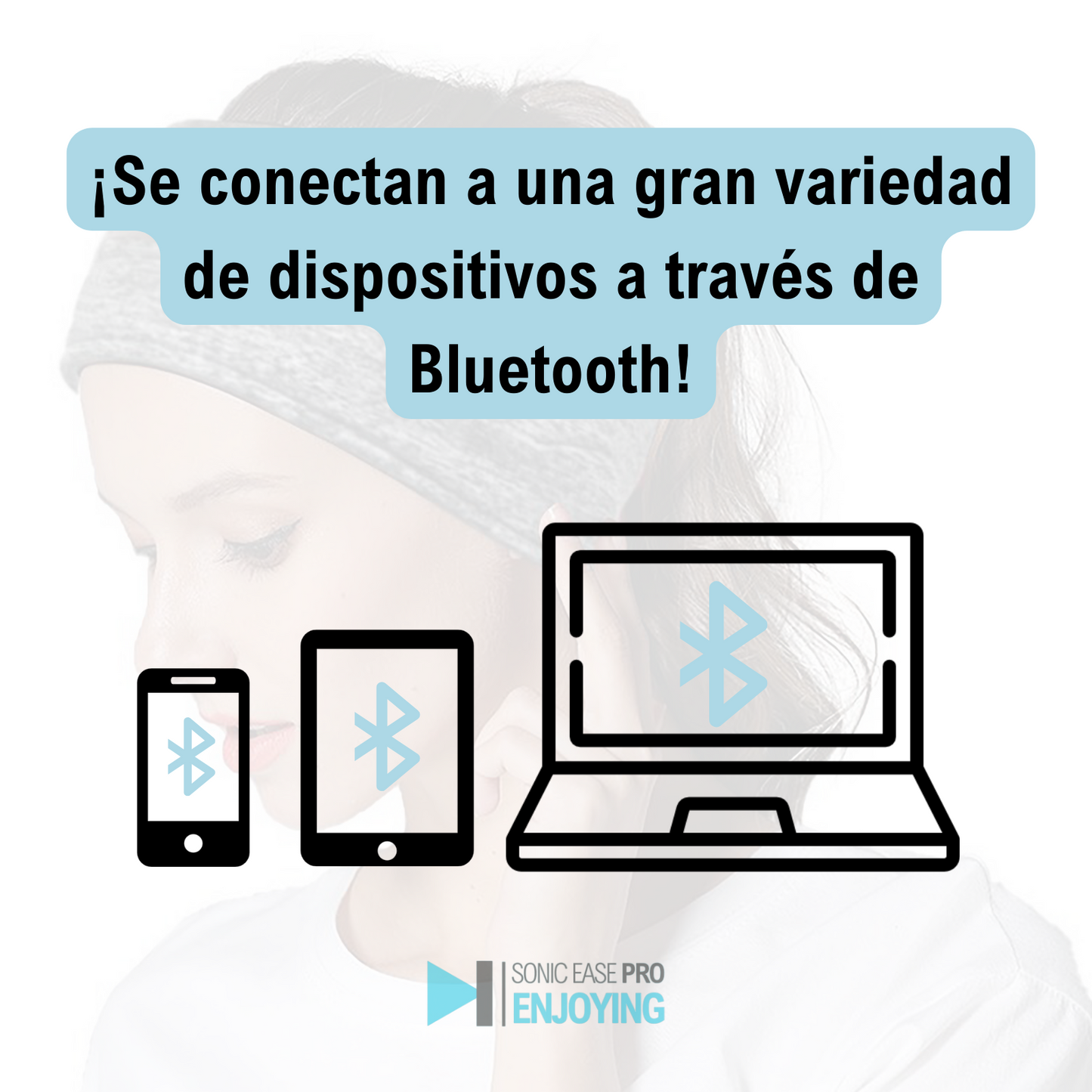 SonicEase Pro Enjoying™ - Banda con Auriculares Bluetooth