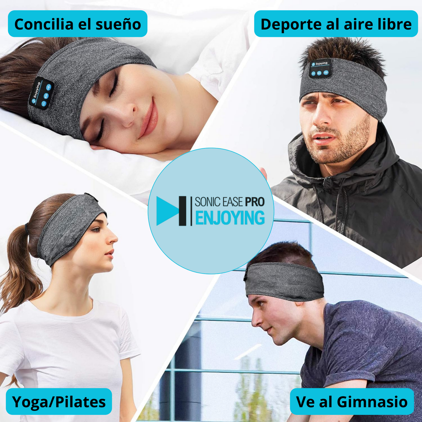 SonicEase Pro Enjoying™ - Banda con Auriculares Bluetooth
