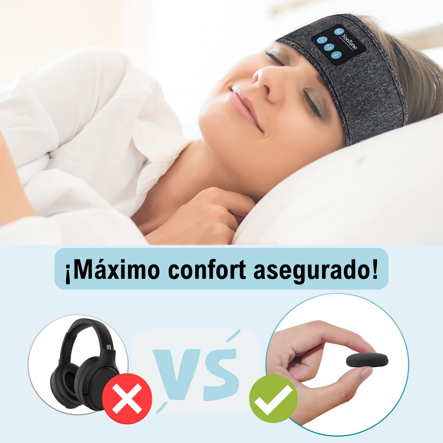SonicEase Pro Enjoying™ - Banda con Auriculares Bluetooth