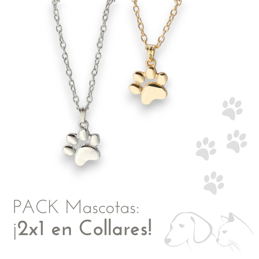 1 Colgante de Huella + 1 de REGALO | "Pack Vínculo Animal"